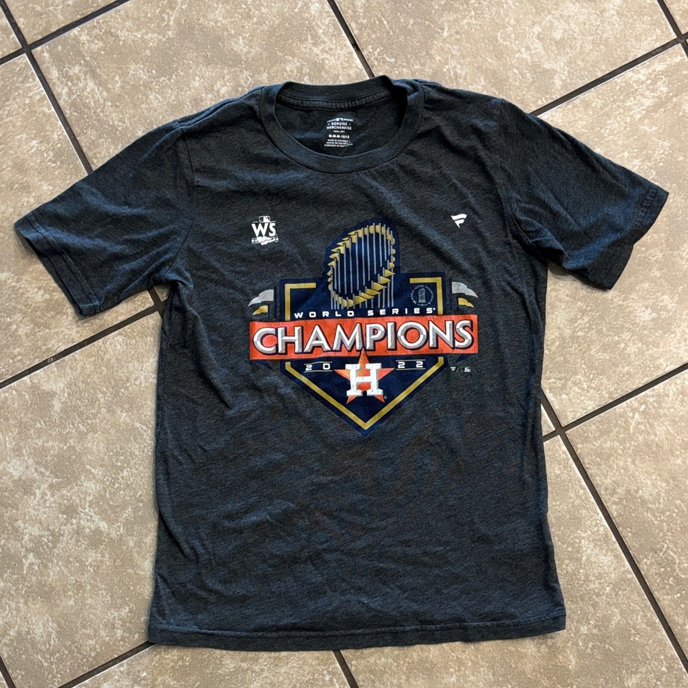Fanatics Navy World Series Champions Tee